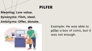 Essential Vocabulary Words with Meanings, Synonyms, and Examples | PDF