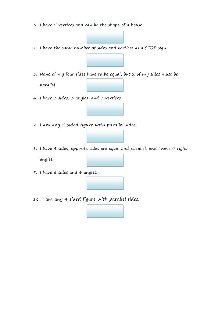 vocabulary worksheet