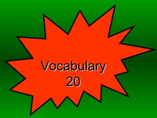 VocabularyVocabulary
2020
 