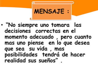 “La Elección  de una Profesión están matizadas por rasgos característicos  de la Persona  aspiraciones  y en muchos casos  influencia , de padres y amigos “Factores internos y externos en la elecciónprofesionalINTERNOSSeguramente te habrás dado cuenta que en determinados momentos has dicho: "esto es fácil", "esto no me cuesta trabajo hacerlo" o a la inversa, "esto se medificulta mucho", o "por mas que intento no lo consigo"