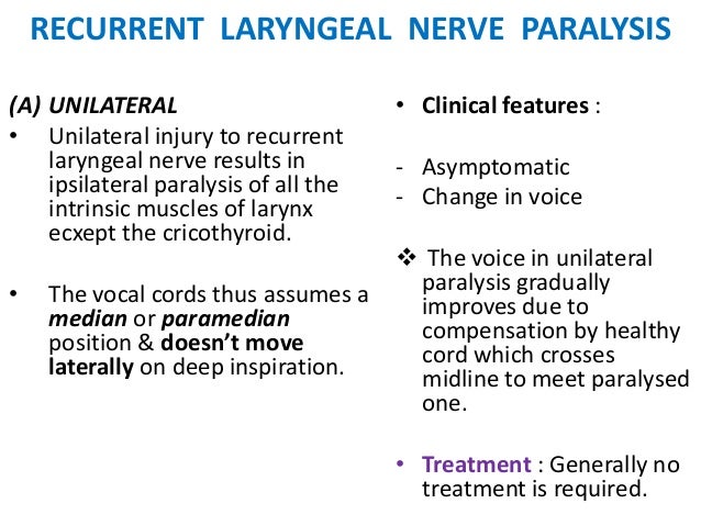 Vocal Cord Paralysis