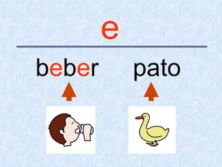 e
beber       pato
 