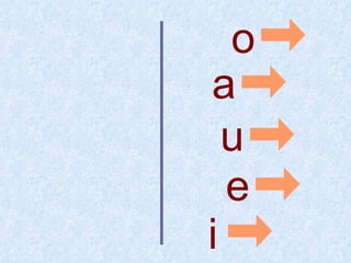 o
a
  u
  e
i
 