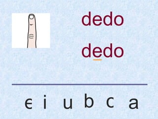 dedo
    dedo
     _


ei u b o a
 