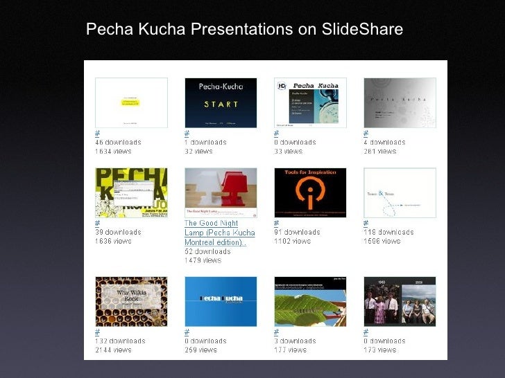 pecha kucha presentations on slideshare