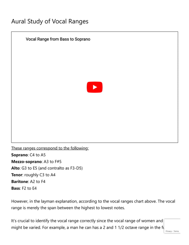 Vocal Range Charts in 2022 7 Different Types