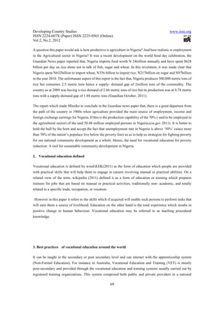 Vocational education and poverty reduction | PDF