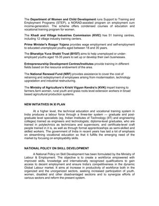 Vocational training in india | PDF