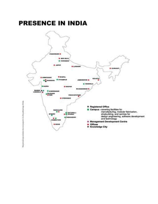 PRESENCE IN INDIA
 
