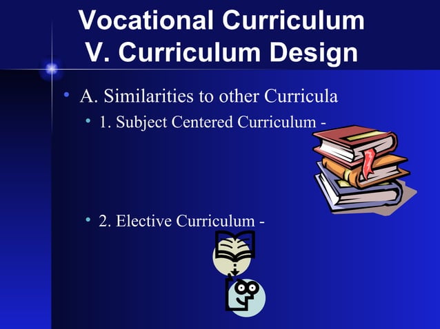 Vocational Curriculum Ppt