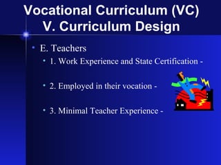 Vocational Curriculum Ppt