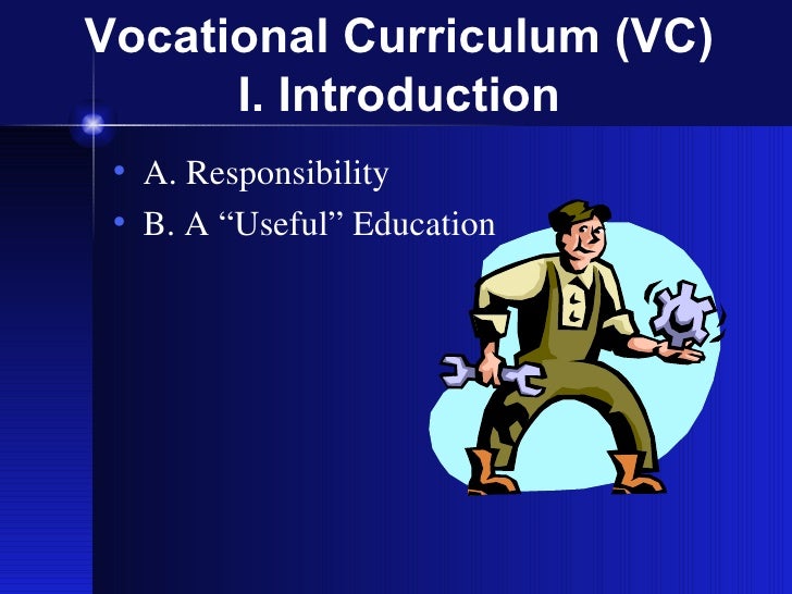 vocational curriculum
