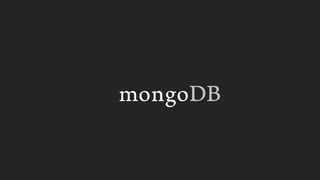 Voce ainda não conhece o mongoDb?
