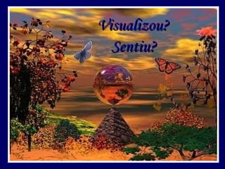 Visualizou? Sentiu? 