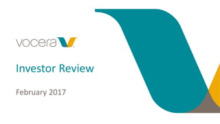 February 2017
Investor Review
 