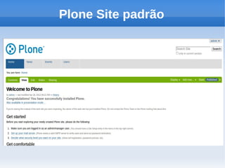 Plone Site padrão
 