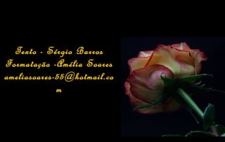 Texto - Sérgio Barros
Formatação -Amélia Soares
ameliasoares-55@hotmail.co
             m
 