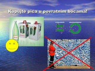 Kupujte pića u povratnim bocama!

 