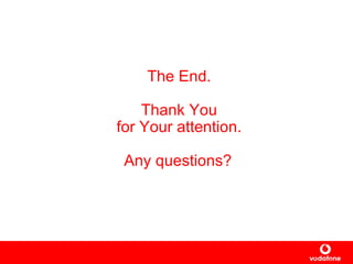 The End. Thank You for Your attention. Any questions?   