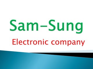 Electronic company
 