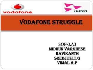 SOP-3,A3 MIdHUN VARGhESE RAVIKAnth Sreejith.t.g VIMAL.A.P VODAFONE struggle 