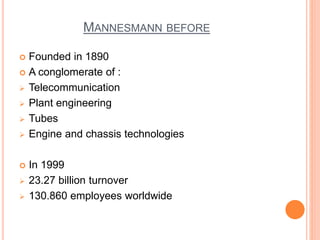 2000: Vodafone Acquires Mannesmann in the Largest Acquisition in History