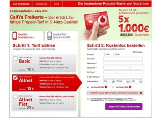 Vodafone CallYa Freikarte