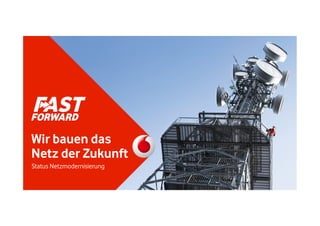Wir bauen das
Netz der Zukunft
Status Netzmodernisierung

 