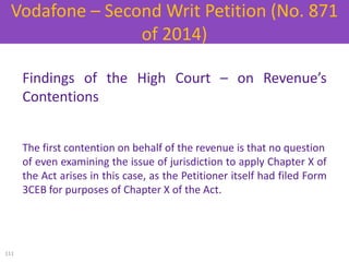 Findings of the High Court – on Revenue’s
Contentions
The first contention on behalf of the revenue is that no question
of...