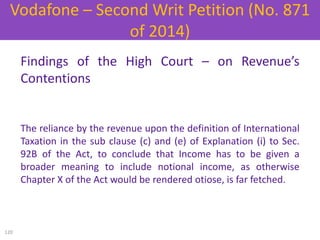Findings of the High Court – on Revenue’s
Contentions
The reliance by the revenue upon the definition of International
Tax...