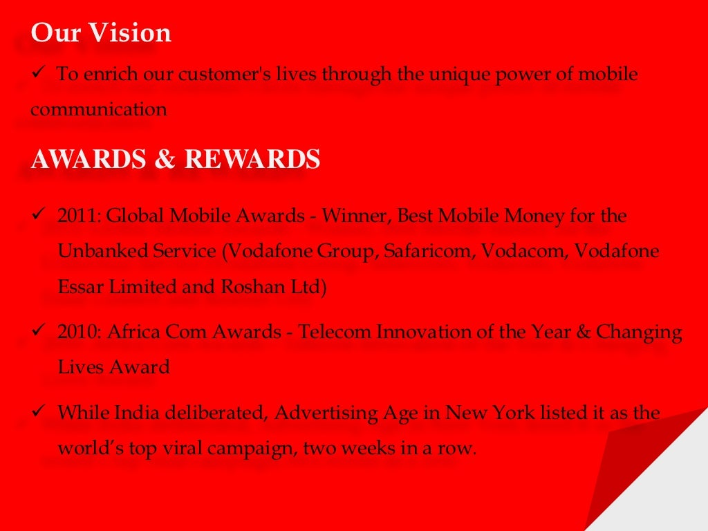 Vodafone Marketing Ppt