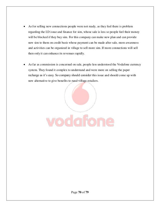 vodafone up letter vodafone rural penetration project vodafone up letter vodafone rural penetration project