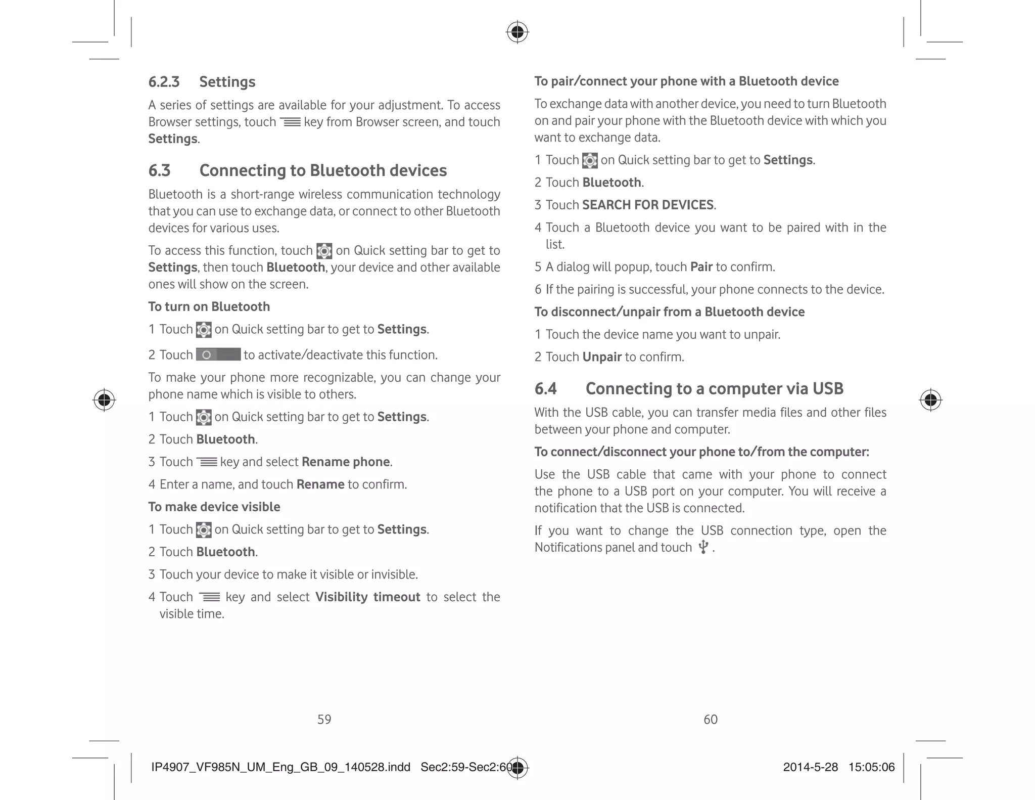 Vodafone Smart 4 power Manual / User Guide | PDF