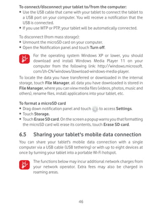 Vodafone Smart Tab 4G Manual / User Guide | PDF