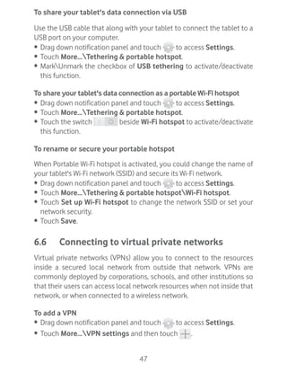 Vodafone Smart Tab 4G Manual / User Guide | PDF