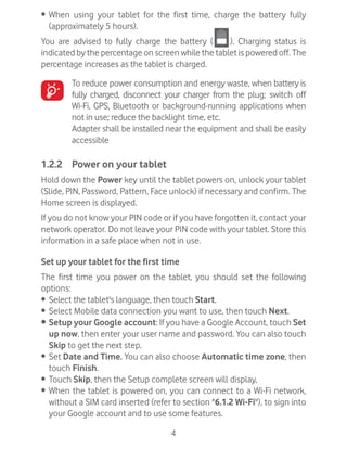 Vodafone Smart Tab 4G Manual / User Guide | PDF
