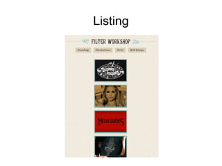 Listing
 