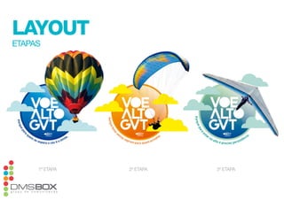 layout
etapaS




     1º etapa   2º etapa   3º etapa
 