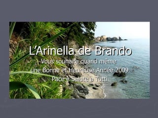 L’Arinella de Brando Vous souhaite quand même  une Bonne et Heureuse Année 2009 Pace e Salute a Tutti 