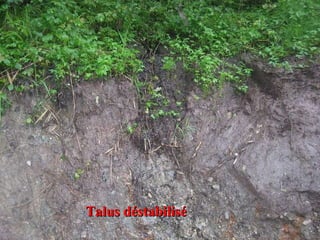 Talus déstabilisé 