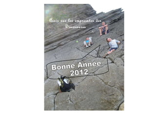 Bonne Année 2012 Assis sur les empreintes des Dinosaures 