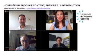 JOURNÉE DU PRODUCT CONTENT, PREMIÈRE ! / INTRODUCTION
2 0
Avec Akeneo et Decathlon : https://youtu.be/ZsRgLcv5hcw
 