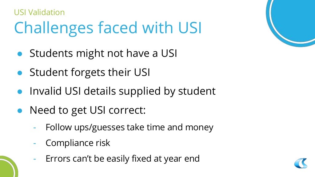 Tutorial Unique Student Identifier (USI) Validation (Basic)