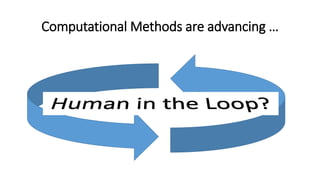 Computational Methods are advancing …
 