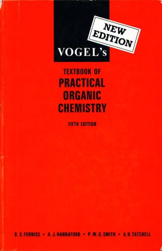 Vogel Practical Organic Chemistry 5 Th Edition(New)!!!!!!!!