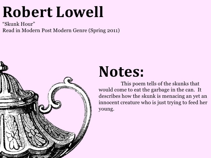 Skunk hour literary devices picture