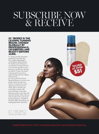 VOGUE.COM.AU 177
CARLTONDAVIS
eet Monique. Monique enjoys listening to Madonna,
her guilty pleasure is rosé champagne, her favourite
destination is Corsica and her go-to karaoke song is
Jolene. No, this isn’t her online dating profile;
Monique is an instructor at New York-based cult-fitness outfit
SoulCycle and the fact that we know all of this (and more if
you attend one of her 45-minute classes) is via her online trainer
profile. Monique forms part of the new breed of community-
minded workouts that aim to fulfil not only the physiological
benefits of exercise – improved fitness, weight control, reduced
risk of disease – but also the latest share-all, one-of-the-pack
mentality sweeping city gyms and fitness classes alike.
“I draw on the energy of everybody in the class,” says Deborah
Symond, founder of e-tailor Mode Sportif and self-anointed
SoulCycle fan girl. “It’s inspiring being around people who are
pushing themselves to be better and to train harder.”
It’s not by coincidence that everyone from Victoria’s Secret
models to school teachers and overworked office workers are
flocking to its classes to alter not only their abs but to share in a
common set of goals as well. “It’s a workout for both the body
and mind,” says Symond, admitting she gets FOMO when it’s
been too long between rides. “When I walk out of a SoulCycle
class I am full of energy and enthusiasm – I cannot wipe the
smile from my face. I think that’s why it’s completely addictive.”
The notion that exercise alters both the body and the mind is
not a ground-breaking concept by any stretch, but where these
souped-up hyper-inclusive workouts differs is in
the shared sense of belonging enthusiasts get
from recurring workouts with like-minded
people which goes beyond casual
acknowledgement to actual friendships and
cliques. “Some of these activities actually satisfy
some basic physiological needs, and one of those
key ones is the idea of sense of belonging and
being related to other people who are doing
similar activities. You’ve got frequent interaction,
you’ve got people who care about what you do,
and you get warmth and security from
those experiences: that’s very powerful,” says
Dr Stephen Cobley, senior lecturer in exercise
and sport science at the University of Sydney.
It’s the wellness world’s take on the share
economy: peer-to-peer interaction that’s mutually beneficial, and
it marks a shift from the naming and shaming, crack-the-whip-
style boot camps towards more positive goal setting and
reinforcement. Likewise, it goes well beyond the subpar
acknowledgment you might give to the girl with the topknot who
attends Tuesday’s 6pm Bikram yoga class. Nowadays, the line
between gruelling exercise and social get-together is blurred: it’s
not uncommon to know how your trainer likes their green juice,
or where the mother-daughter duo training alongside you is
going on their summer holiday.
M
“YOU’VE GOT
FREQUENT
INTERACTION,
PEOPLE WHO
CARE ABOUT
WHAT YOU
DO … THAT’S
VERY
POWERFUL”
The promise of a toned physique and improved fitness is no longer
5?E78 D? 75D @5?@5 =?F97	 Remy Rippon investigates the rise and
B9C5?6G?6@13;G?B;?EDC45C9754 D? ;55@ I?E =?D9F1D54	
Join the club
Barry’s Bootcamp, which marries cardio and strength training
via its outposts in the US, UK and Norway, encourages healthy
hangouts. Post-workout, wearied enthusiasts head straight to the
Fuel Bar for a protein shake while their happy endorphins are
still circulating, perhaps replacing the need to catch up over
cocktails, which evoke similarly happy feelings but aren’t nearly
as gracious to your health or your waistline. The reason people
get into a habitual exercise routine is as much to do with the
social dimension of the workout, says Cobley, as the fitness
pay-off. “There is a big social part of it and a social dynamic and
that social sense of belonging, interaction. There’s a lot of
emphasis on caring and support from a lot of the other people
training there, which can feel very positive in a context where
people are engaging in difficult work.”
It’s evidenced by the upsurge of female participation in fitness
challenges like army-style obstacle course Tough Mudder, Nike+
Run Club, ultramarathons, even Sydney’s own City to Surf
(last year, three generations of women from the same family
overtook me on Heartbreak Hill). And the common thread?
While they’re ultimately individual challenges, there’s an
overriding team mentality, sense of camaraderie and BFF culture
ingrained in each event.
I was somewhat apprehensive at buying into the hype that
surrounds group fitness challenges – and high-fiving makes me
cringe. When I Googled CrossFit Sydney and the slogan “We are
not a gym, we are a community” stared back at me, I met it with
an equal dose of apprehension and excitement.
Upon entry to the “community”, my anxieties
are affirmed by the jungle gym situation on the
back wall, but thankfully my trainer, Raph,
empathised as she had found herself in a similar
situation when she moved from Canada a while
ago. “When I started at CrossFit Bare, I had only
just moved to Australia and didn’t know
anyone,” she explains, handing me my first
weight. “Everyone was so kind and willing to
help, not just with CrossFit but everything:
where to get the best coffee, how to get my taxes
done, inviting me to family Christmas. As
someone who was here alone, I found they
quickly became my family.”
It’s a refreshing antidote to the often exclusive
nature of exercise fuelled by social media, which oftentimes
hinges more on insecurity than positivity. “Every time you attack
a new workout or try a new skill, you’re taking a chance, putting
yourself out there and sharing your successes or failures with the
class,” she adds. “This creates a bond where everyone is solely
rooting for you to succeed and to be the best you can be. From
here we see a whole new level of trust and friendship grow.” And
let’s be honest, sometimes even the glowing memory of post-
workout euphoria isn’t enough to get you moving, but if it
involves catching up with your best friends? Sign me up. ■
 