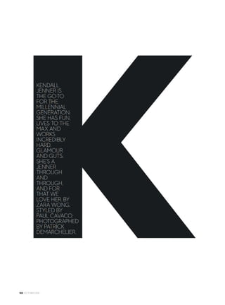 VOGUE.COM.AU 181
MILLENNIAL
SUPERSTARS
MAKING IT
HAPPEN.
FASHION:
FAST FLOWING
 IN THE
HEAT OF SELF-
EXPRESSION.
ALL OF IT
MAKING MUSIC.
INTENSE,
INTRIGUING
 IN TUNE.
BELIEVE IT.
 