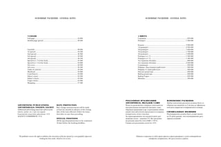 4 цвета
Cтраница..........................................................................................670 000
Разворот........................................................................................1 220 000
Клапан...........................................................................................3 900 000
1-й разворот..................................................................................2 350 000
2-й разворот..................................................................................1 850 000
3-й разворот..................................................................................1 730 000
4-й разворот..................................................................................1 600 000
Разворот в 1/3..............................................................................1 500 000
Разворот в 1/2..............................................................................1 400 000
3-я страница обложки.....................................................................890 000
4-я страница обложки..................................................................2 250 000
Содержание.....................................................................................930 000
Рубрика «Над номером работали»...............................................920 000
Рубрика «С нами работали»..........................................................920 000
Письмо редактора...........................................................................930 000
Выбор редактора.............................................................................930 000
Выбор Vogue....................................................................................870 000
Шопинг.............................................................................................700 000
рекламные публикации:
advertorial, вкладки, саше
Цены на размещение в журнале дополнитель-
ных рекламных материалов (вкладок, саше,
образцов продукции и др.) и рекламных публи-
каций типа advertorial определяются в каждом
конкретном случае отдельно.
За гарантированное последовательное раз-
мещение полос – наценка 5 %. Все расценки
на рекламу даны без учета НДС (+18 %).
Скидка для рекламных агентств: 15 %.
Изменение расценок
Любые изменения расценок должны быть со-
общены как минимум за 2 месяца до официаль-
ной даты закрытия оговариваемого номера.
Специальные позиции
Подтверждение должно быть осуществлено
на 10 дней раньше, чем подтверждение регу-
лярных позиций.
ОСНОВНЫЕ РАСЦЕНКИ • GENERAL RATES
Издатель сохраняет за собой право переноса первого разворота в случае подтверждения
гейтфолда/суперобложки. Все цены указаны в рублях.
4-Color
Full page............................................................................................. 16 800
Double-page spread........................................................................... 30 500
Gatefold.............................................................................................. 98 000
1st spread............................................................................................ 59 100
2nd spread.......................................................................................... 46 300
3rd spread.......................................................................................... 43 500
4th spread........................................................................................... 40 100
Spread in 1/3 of the book................................................................ 37 500
Spread in 1/2 of the book................................................................ 35 000
3rd cover............................................................................................ 22 300
4th cover............................................................................................. 56 400
Table of contents............................................................................... 23 500
Masthead............................................................................................ 23 200
Contributors...................................................................................... 23 200
Editor’s letter..................................................................................... 23 500
Editor’s choice................................................................................... 23 500
Vogue choice...................................................................................... 21 800
Shopping............................................................................................ 17 500
ОСНОВНЫЕ РАСЦЕНКИ • GENERAL RATES
advertising publications:
advertorials, Inserts, sachet
Additional advertising materials (advertorial,
inserts, sachet, etc.) rate on request
Guaranteed consecutive placement: +5 %
AGENCY COMMISSION: 15 %
Rate protection
Rate change announcements will be made
at least two months in advance of the closing
date of the issue affected. Orders for issues
thereafter at rates then prevailing.
SPECIAL POSITIONS
All the special positions have to be confirmed
10 days before the booking deadline.
The publisher reserves the right to withdraw the reservation of the first spread if a cover-gatefold/supercover
booking has been made. Аll prices are in euro.
 