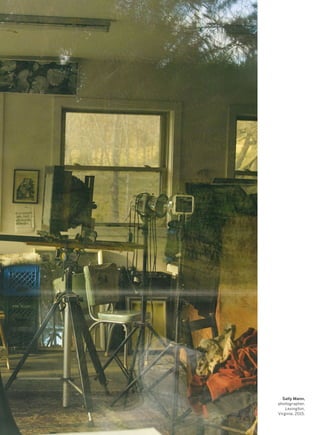 Sally Mann,
photographer,
Lexington,
Virginia, 2015.
 